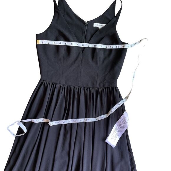 DRESS THE POPULATION Alicia Mixed Media Midi Dress Size M - Picture 9 of 10